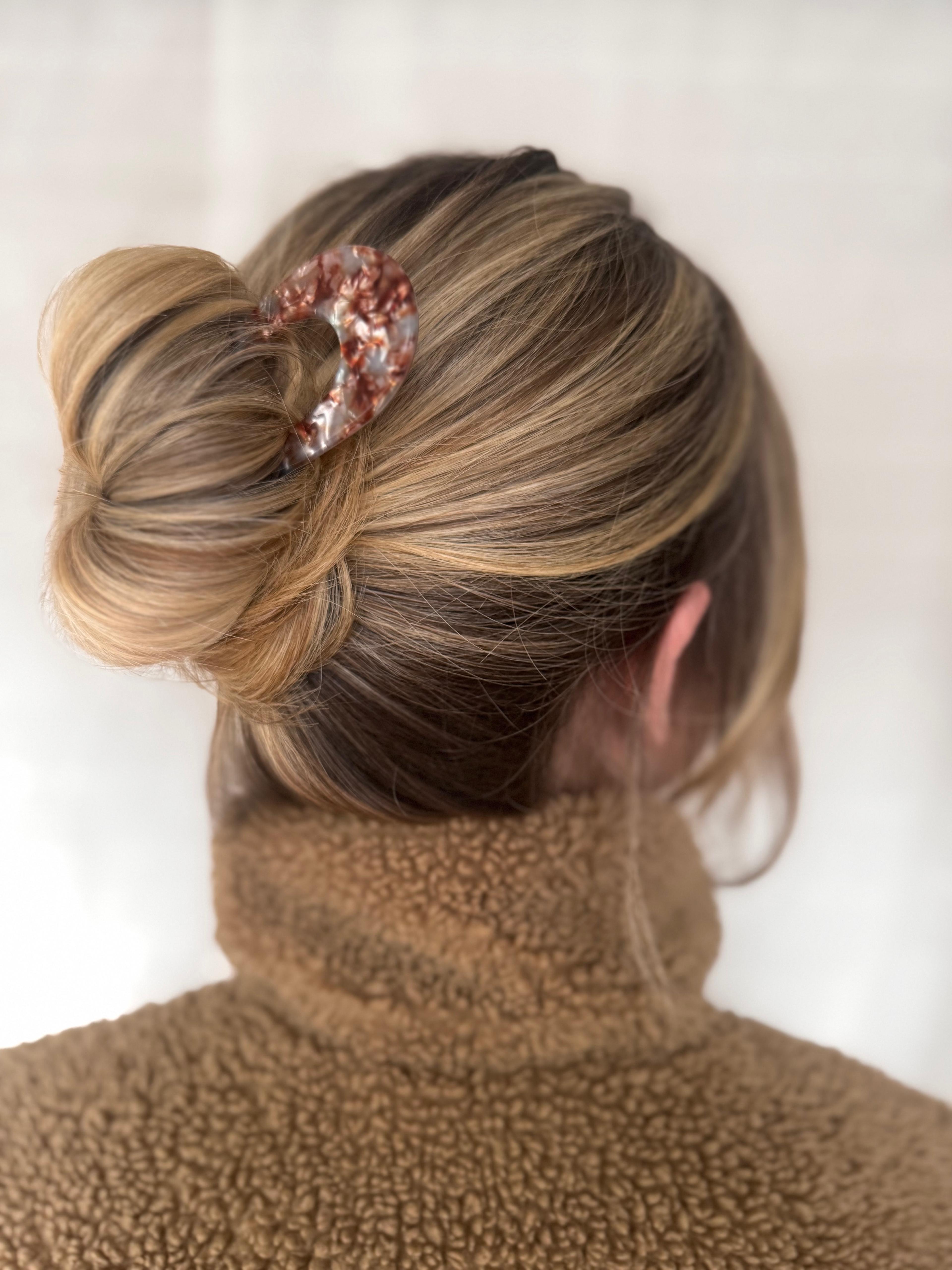 Haarnadel - Marble Bloom